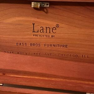 Lane Cedar Chest Small Trinket Jewelry Wooden 
Bass Brothers Furniture No Key